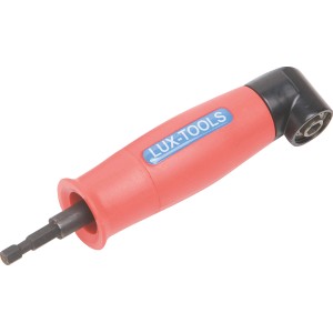 LUX Winkelschraubervorsatz für Akkuschrauber, 90° Winkelgetriebe für schwer erreichbare Stellen.