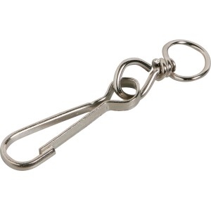 Vernickelter Karabinerhaken Simplex, 95 mm, 2er-Set zur Befestigung von Schnüren.