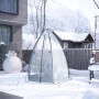 Halbtransparentes WOLTU Gewächshaus (160x180cm) im Wintergarten.