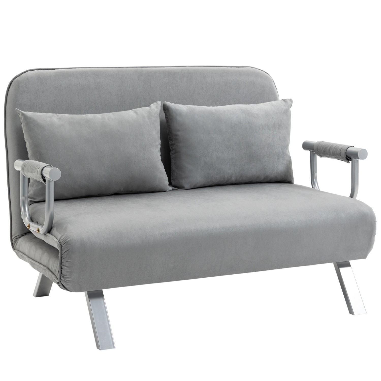 HOMCOM 2-Sitzer Schlafsofa mit Armlehne 111 x 80 x 78cm