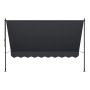 Graue Juskys Klemmmarkise Kapstadt 300x120 cm für Balkon oder Terrasse.