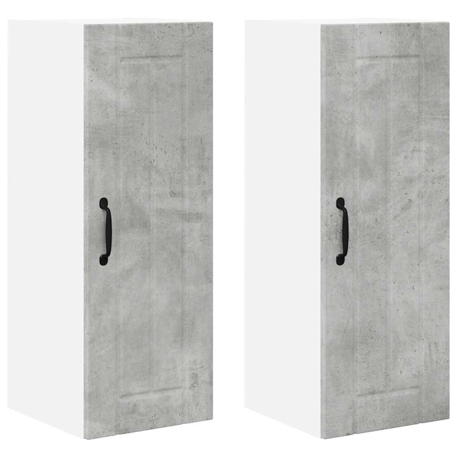 vidaXL Küchenschrank 2 Stk Beton Grau 30 x 31 x 80 cm Holzwerkstoff 885012 günstig online kaufen