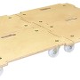 Wagner Kombi-Transporthilfe MM1382 aus Holz mit Rollen, Tragkraft 250 kg.