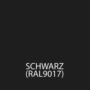 Farbfeld: Bondex Dauerschutz-Farbe, Schwarz (RAL 9017), seidenglänzend.