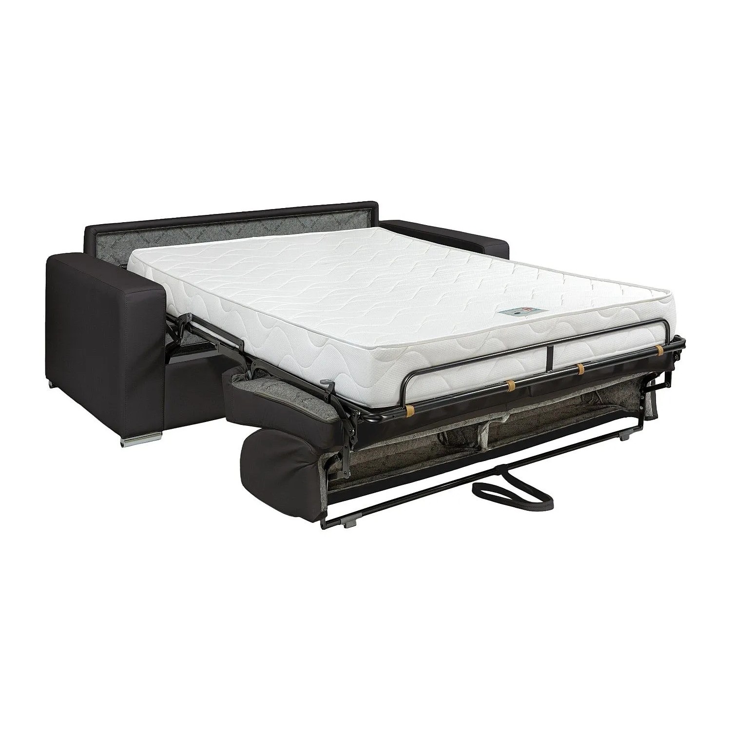 Vente-unique Schlafsofa Calito Schwarz 194 cm