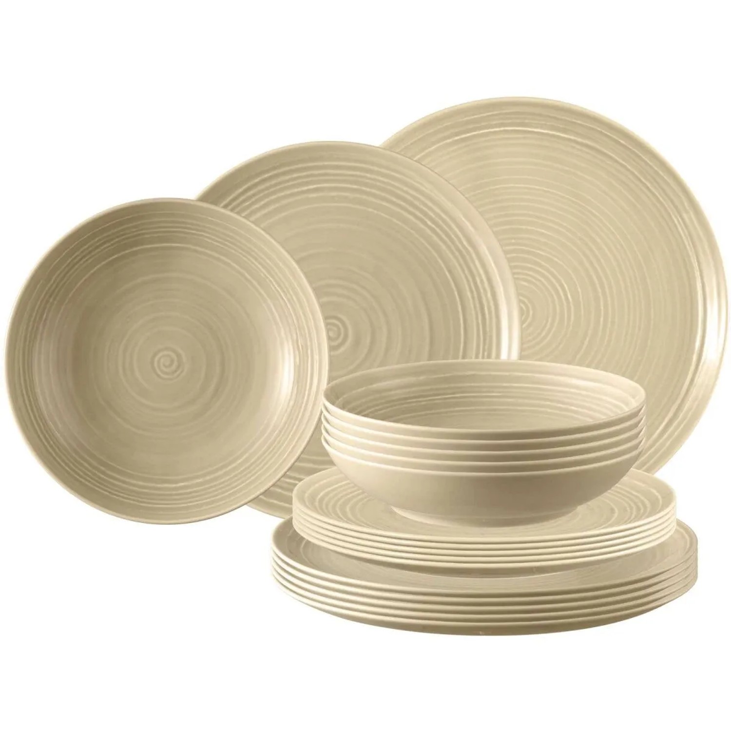 Seltmann Weiden Terra Teller-Set 18-teilig Sandbeige