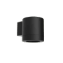 Moderne, schwarze Philips Fylx Außenwandleuchte aus Aluminium, 9x11,6x8,9 cm.