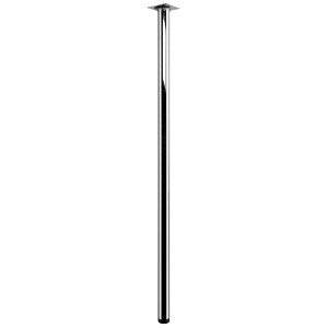 Hettich Tischbein, Chrom, Ø 30 mm, 800 mm hoch. Möbelbein für Tische.