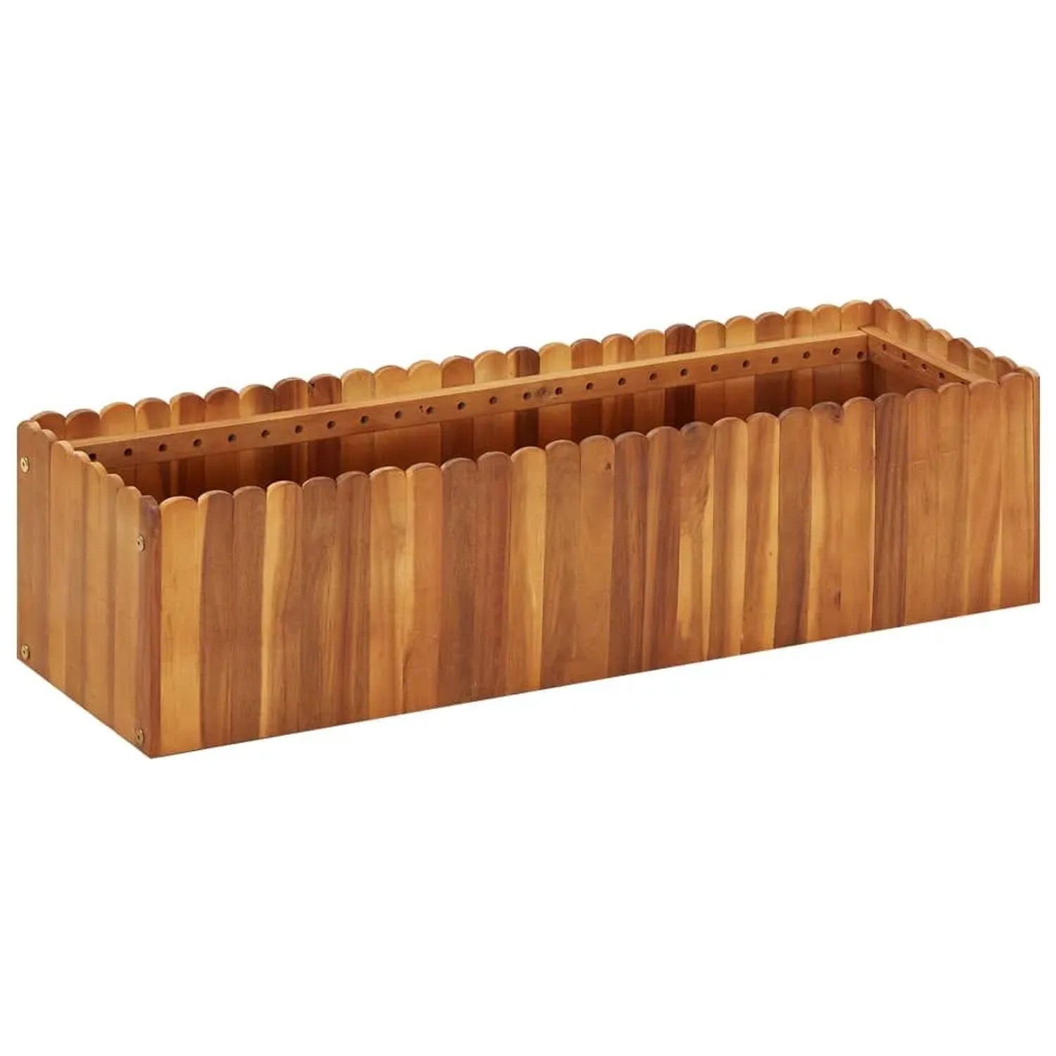 vidaXL Garten-Hochbeet 100 x 30 x 25 cm Massivholz Akazie 45918