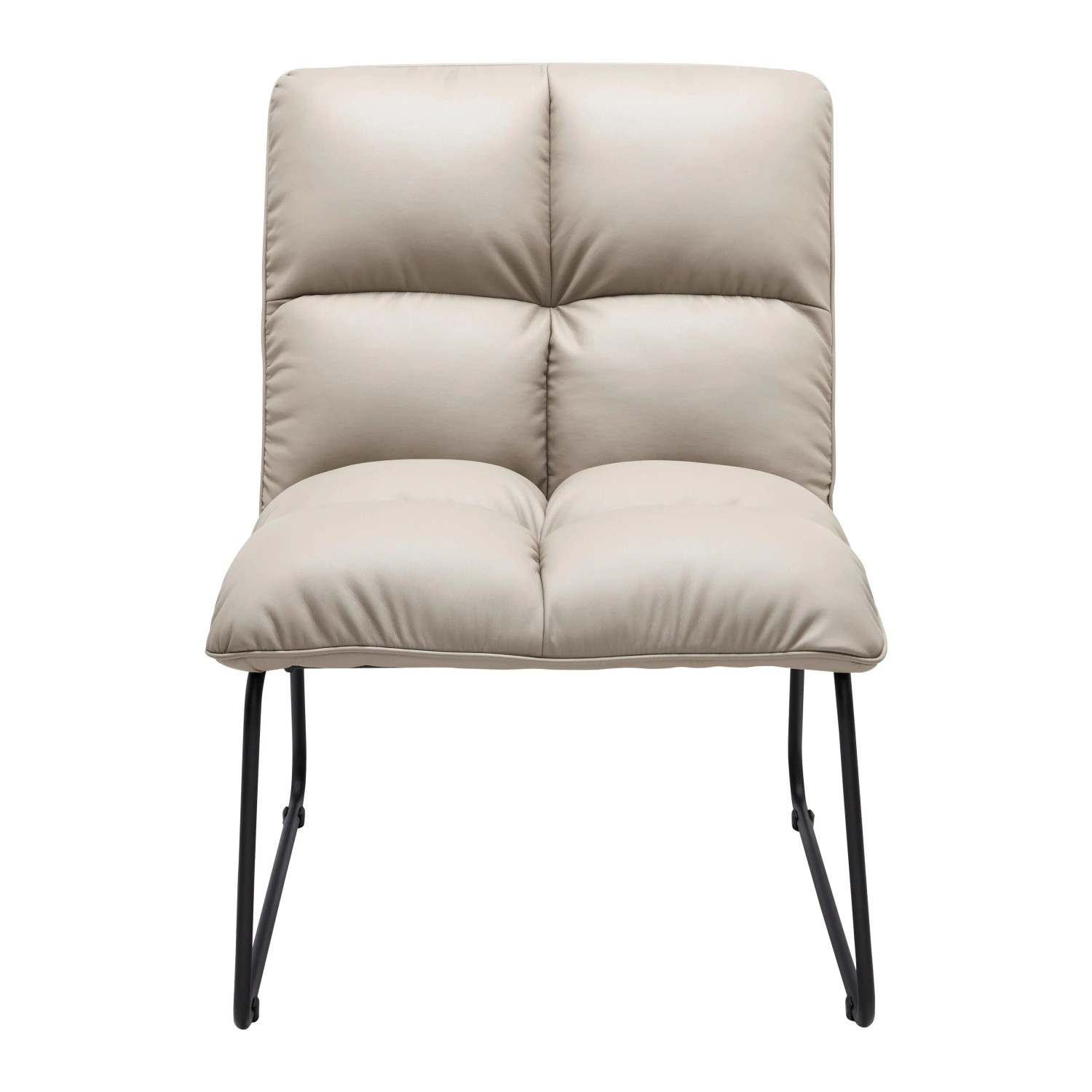 Bessagi Home Sessel Eleina Taupe Lederlook