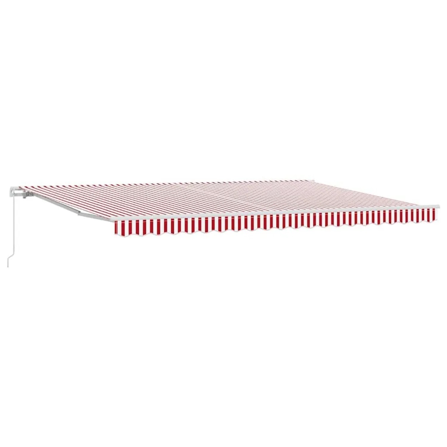 vidaXL Markise Rot und Weiß 500 x 300 x 165 cm Polyester und Metall 3331261