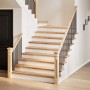 vidaXL Treppenstufen 12 Stk Unbehandelt 70x25x2 cm Massivholz Eiche 3282917_2