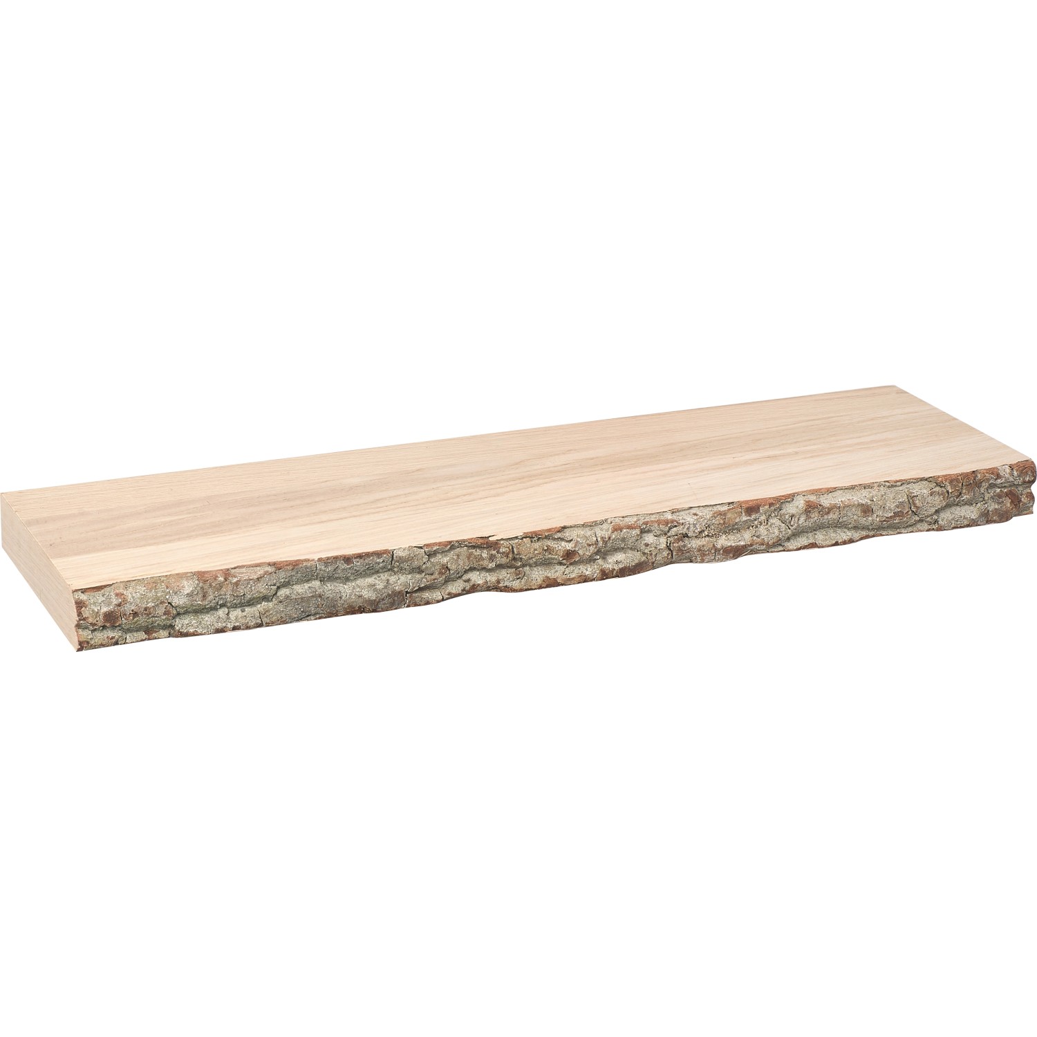 Holz-Wandregal Carlton 4,6 cm x 80 cm x 24 cm Eiche Weiß günstig online kaufen