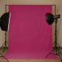 Rosafarbener Baumwoll-Stoffhintergrund 2,85x6m für professionelle Fotografie im Studio, glatt gespannt.