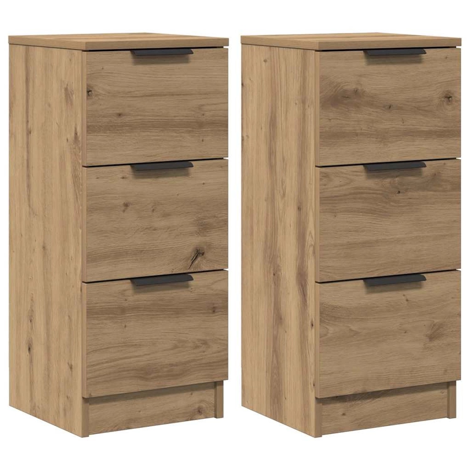 vidaXL Sideboards 2 Stk Artisan-Eiche 30x30x70 cm Holzwerkstoff 856958 günstig online kaufen