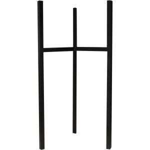 Schwarzer Metall-Blumenständer Toronto, Ø 18 cm x 35 cm, für Innen- und Außenbereich.