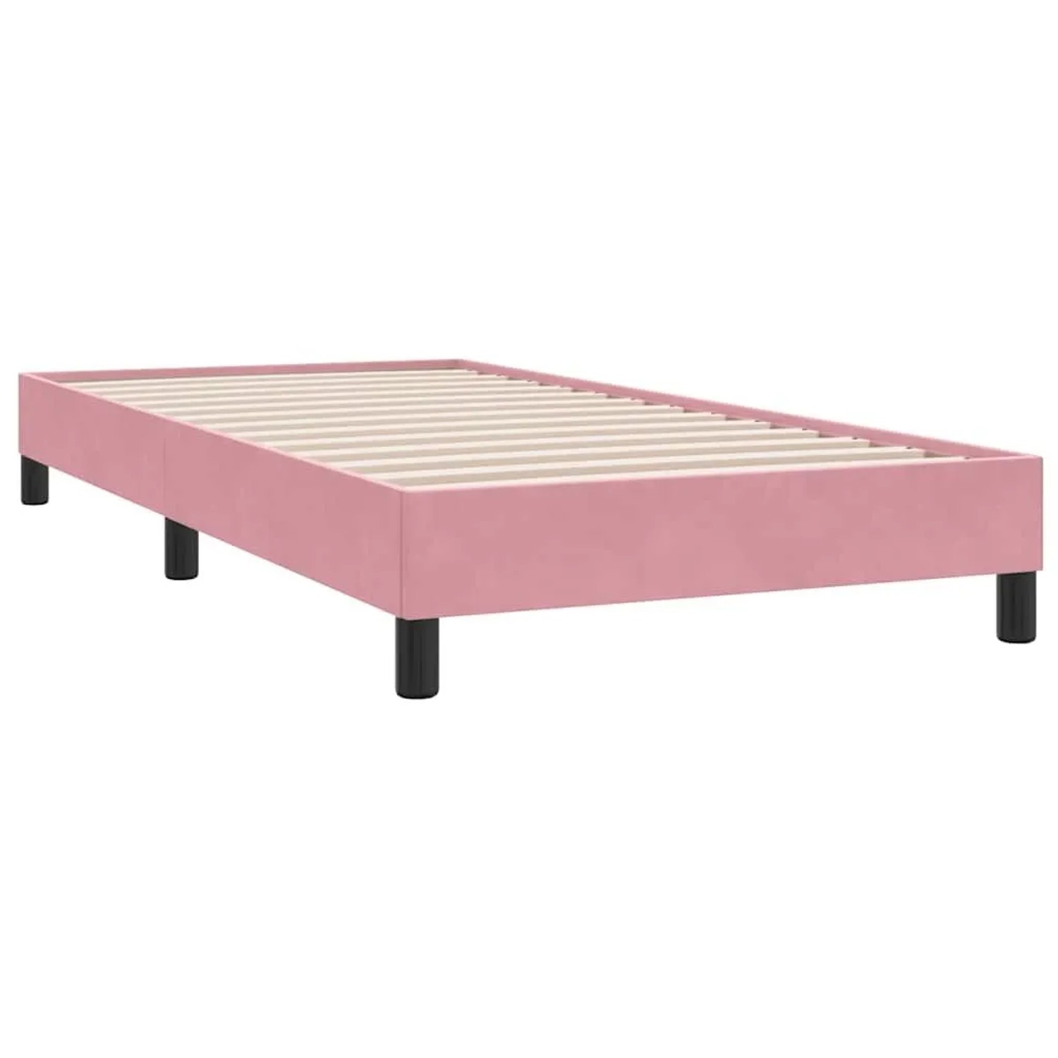 vidaXL Bettgestell ohne Matratze Rosa 90x220 cm Samt 4101390 günstig online kaufen
