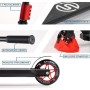 Detailansicht: Sportisfaction Stuntscooter rot, ABEC11 Kugellager, 4-fach Klemme, belastbar bis 100kg.