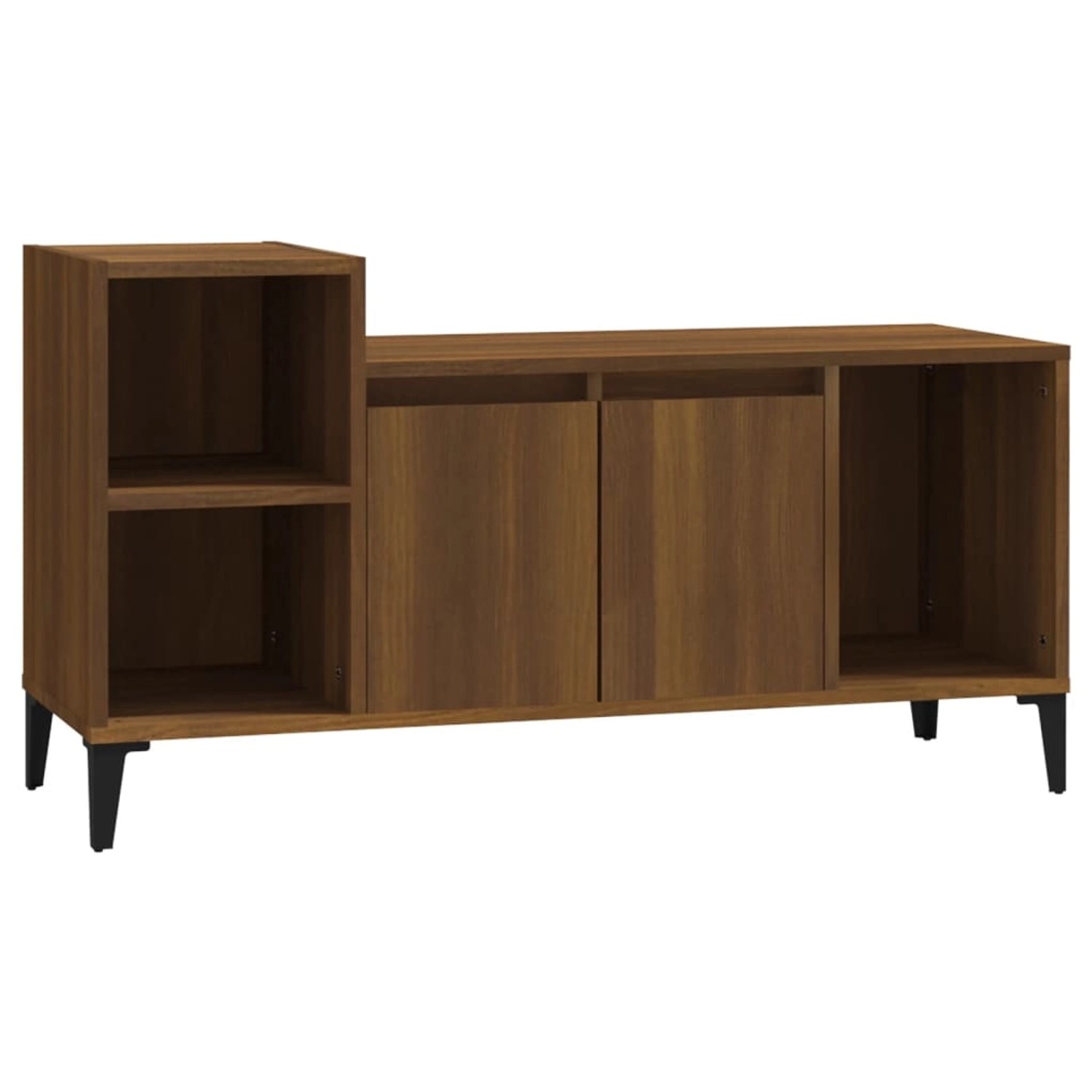 Vidaxl Tv-schrank Braun Eichen-optik 100x35x55 Cm Holzwerkstoff günstig online kaufen