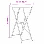 vidaXL Bistrotisch Anthrazit Ø50x71 cm Pulverbeschichteter Stahl 42002966_11