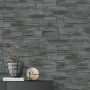 Erismann Vliestapete Stones Klein in Dunkelgrau mit Steinoptik für ein modernes Wohnambiente.