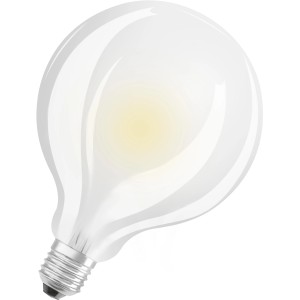 Osram LED-Leuchtmittel E27 in Globeform, 11W, warmweißes Licht. Ideal für Wohnräume.