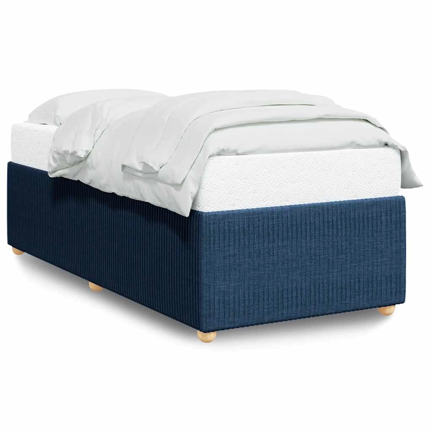 vidaXL Bettgestell ohne Matratze Blau 90x200 cm Stoff 3284913 günstig online kaufen
