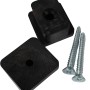 GroJa Distanzstück-Set für Steckzaun: Schwarze Distanzstücke und Schrauben für GroJa Solid & Lumino.