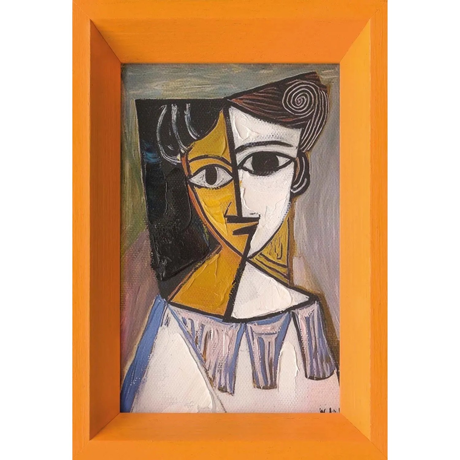 Art Universe Leinwandbild Abstract Golden Woman 13x18 cm