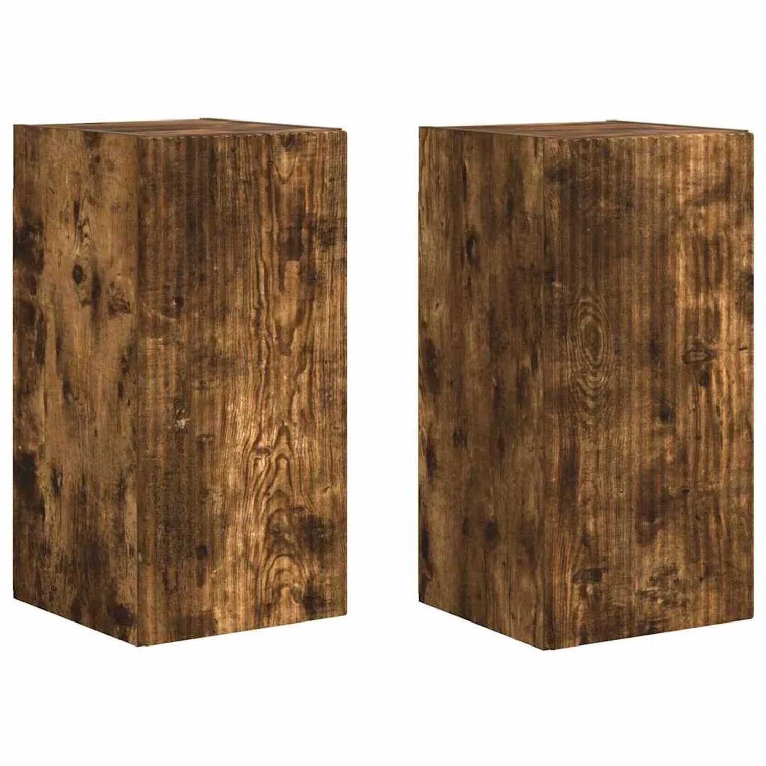 vidaXL TV-Wandschrank 2 Stk Geräucherte Eiche 30 x 31 x 60 cm 892280