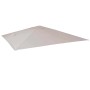 MCW Ersatz-Bezug 3x4m in Creme-Grau. Witterungsbeständiger Polyester-Schutzbezug für Sonnenschirme mit Luftzirkulationshaube.