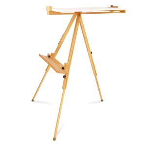 Artina Staffelei Saint-Tropez aus Buchenholz, Feldstaffelei für Keilrahmen bis 80cm, höhenverstellbar.