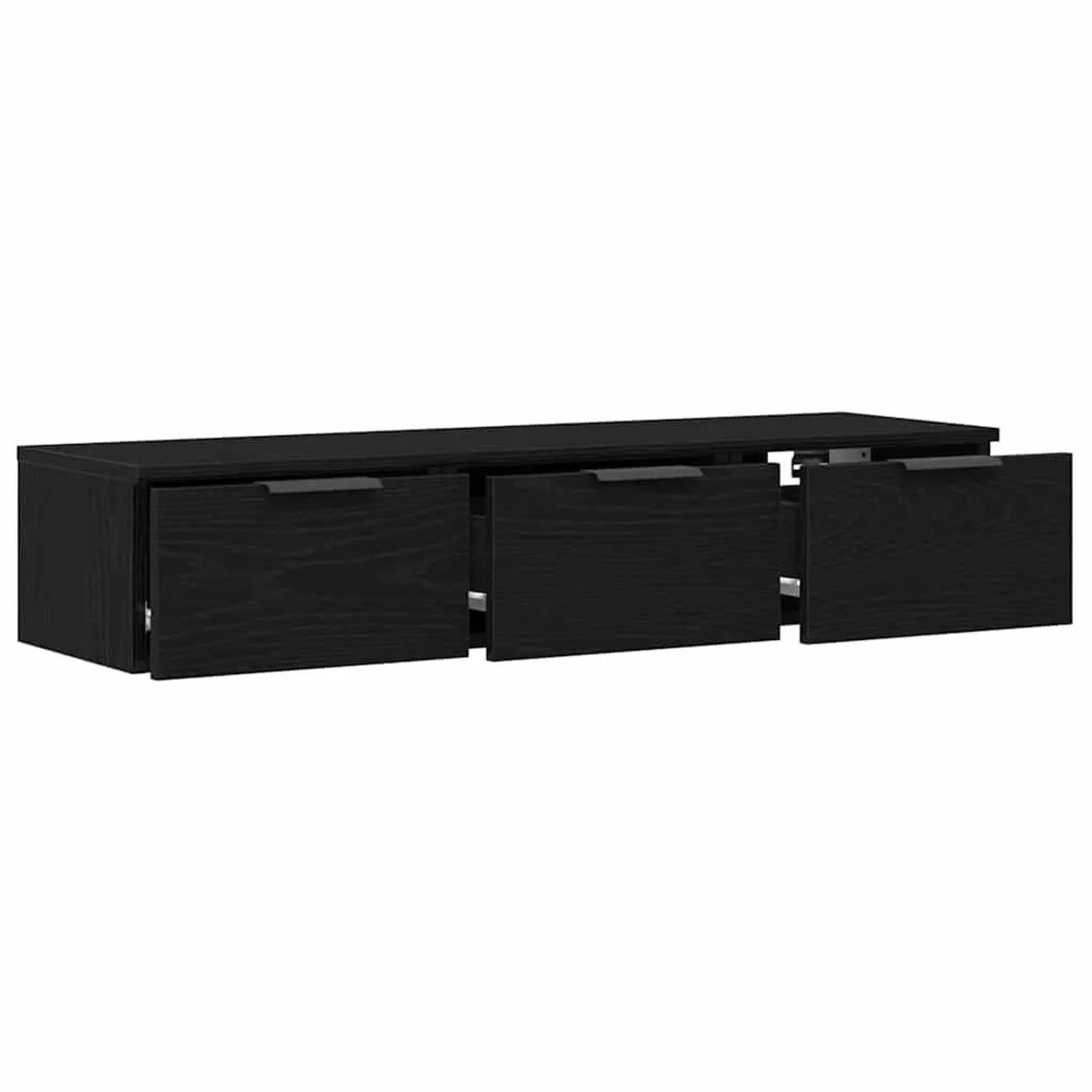 vidaXL Wandschrank Schwarz Eichen-Optik 102 x 30 x 20 cm Holzwerkstoff 8627 günstig online kaufen