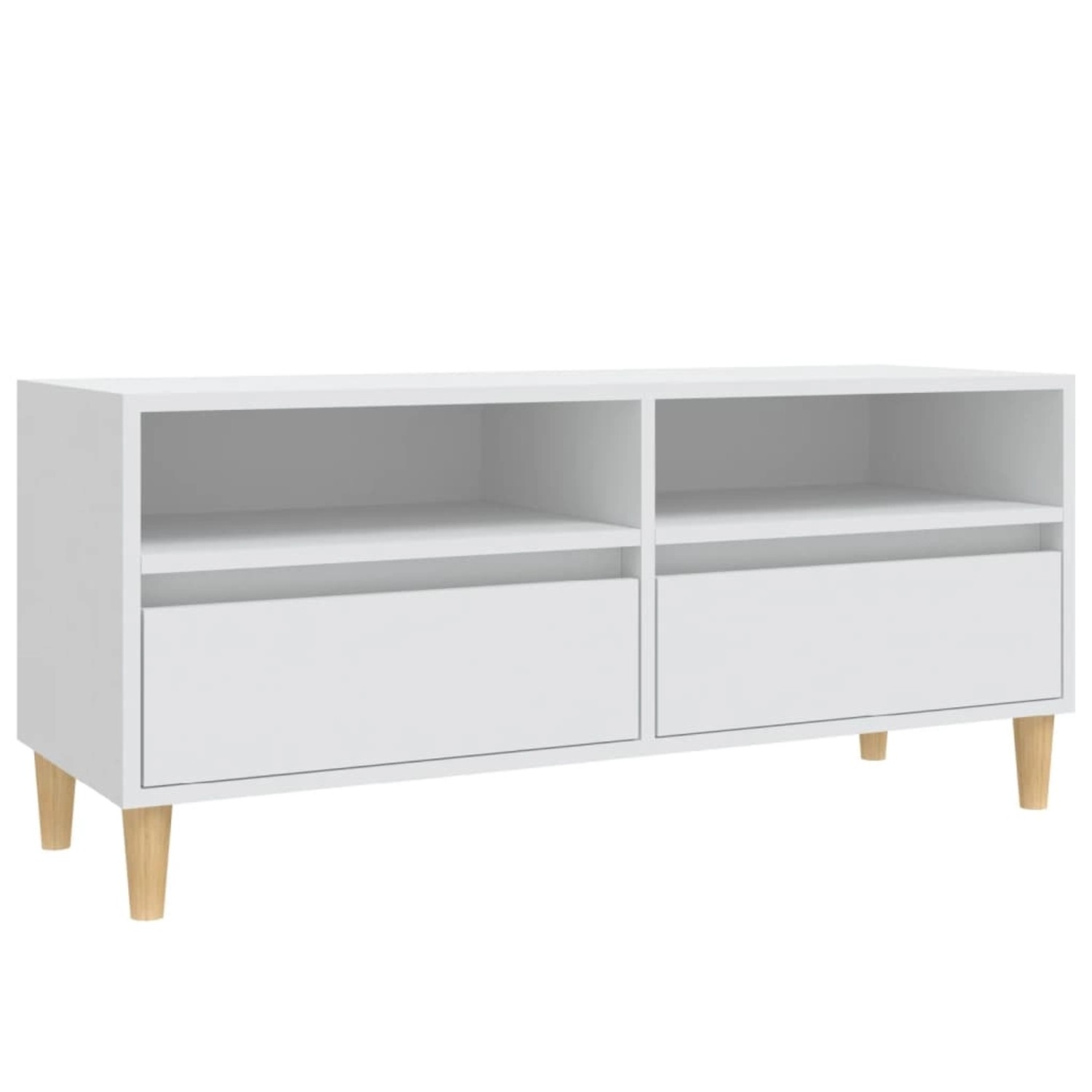 vidaXL TV-Schrank Weiß 100x34,5x44,5 cm Holzwerkstoff 831893