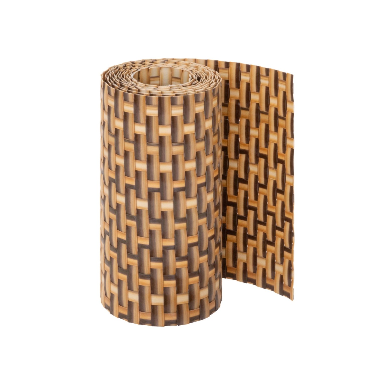 Jardinion Sichtschutzstreifen 250cm x 19cm x 2,4mm Hellbraun Blickdicht günstig online kaufen