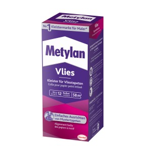 Packung Metylan Vlies Tapetenkleister 360g für Vliestapeten.