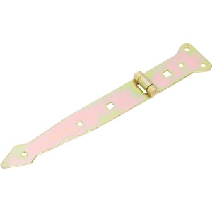 Gelb verzinktes Werfgehänge (200x35mm) für leichte Tür- und Torbefestigungen.