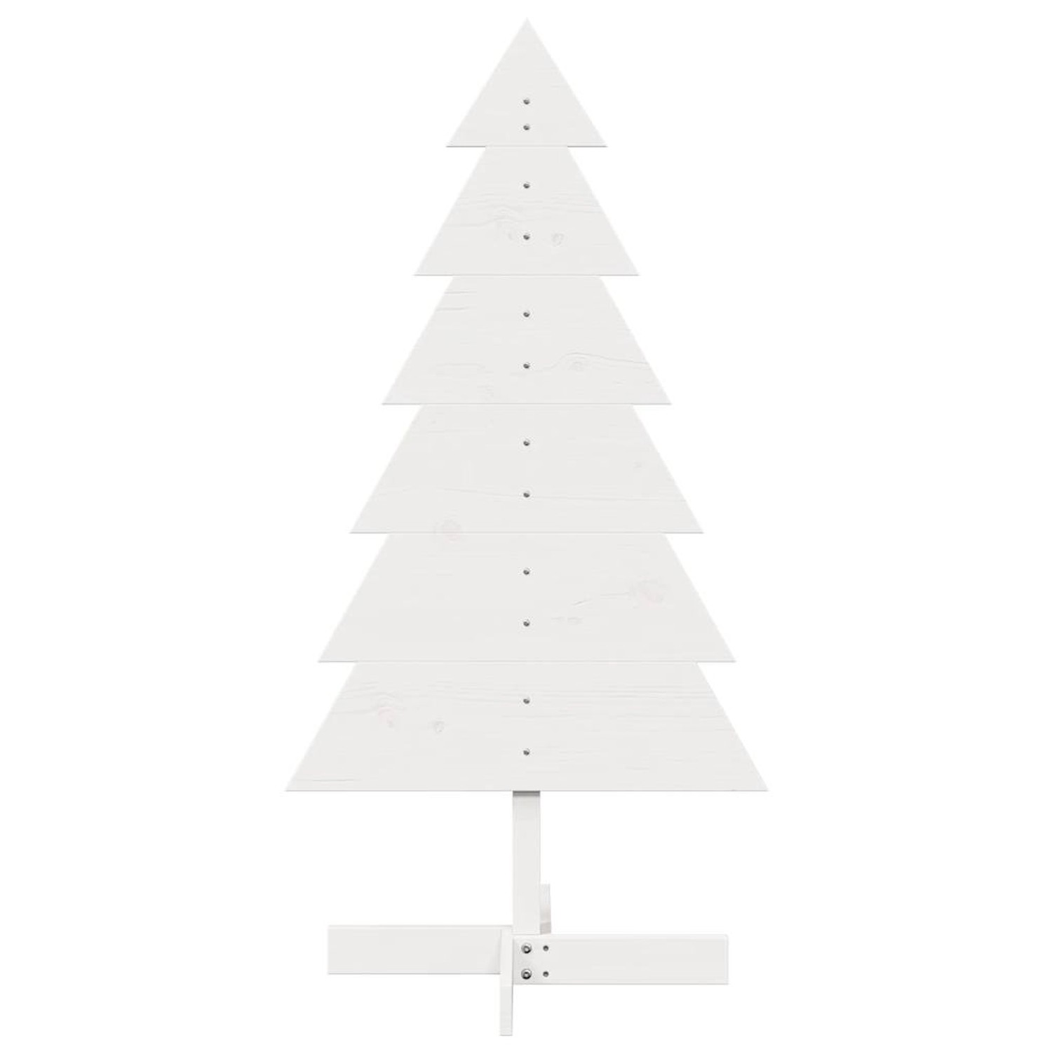 vidaXL Weihnachtsbaum zum Schmücken Weiß 120 cm Massivholz Kiefer 858190