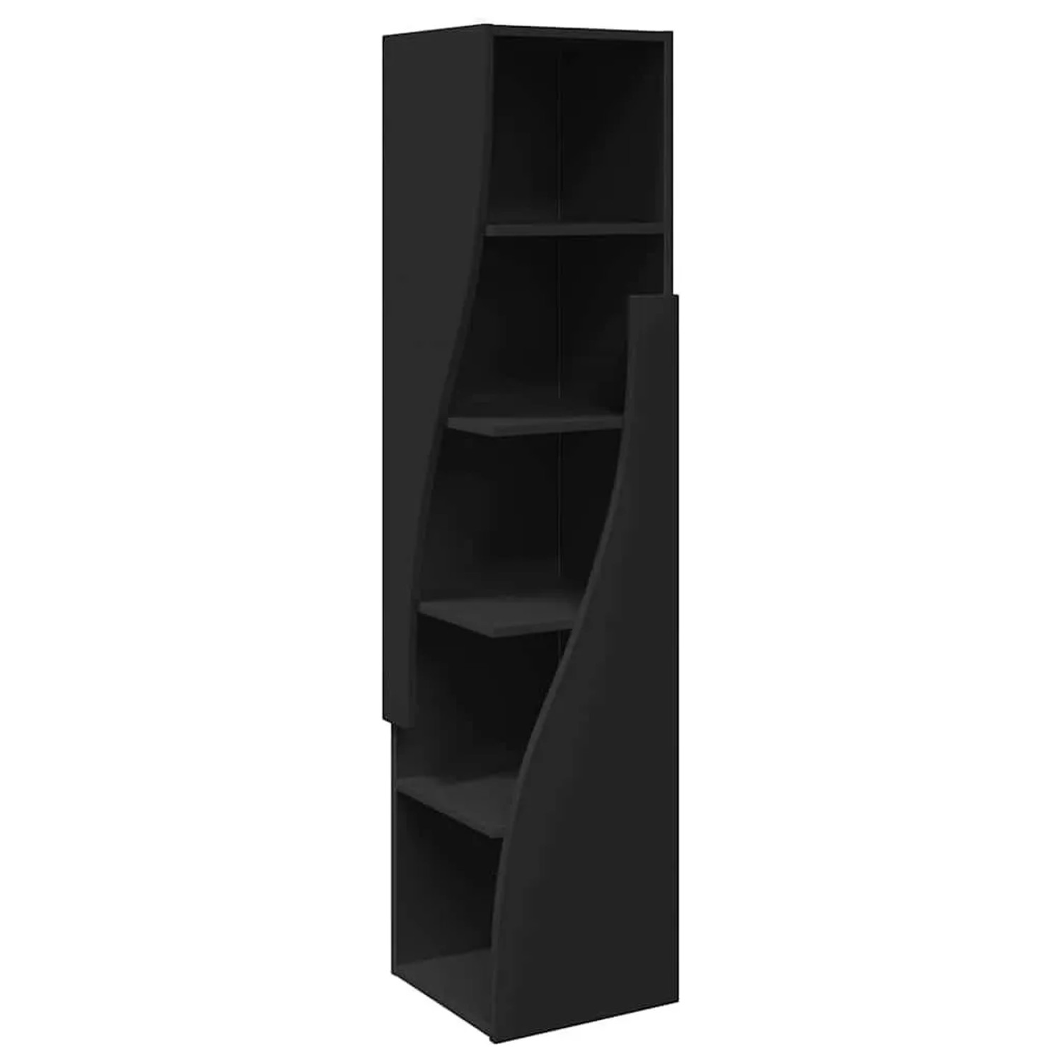 vidaXL Eckschrank Schwarz 32x32x140cm Holzwerkstoff 889876 günstig online kaufen