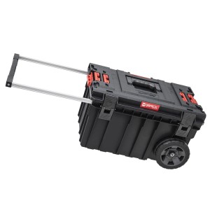 Qbrick System Werkzeug Trolley mit Teleskopgriff und Rädern, 44L Fassungsvermögen.