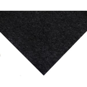 Nahaufnahme des anthrazitfarbenen Primaflor Rasenteppich Comfort, 4,00m x 3,00m.