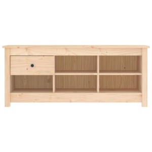 vidaXL Schuhschrank 110x38x45,5 cm Massivholz Kiefer 814594