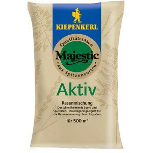 Kiepenkerl Rasen Majestic Aktiv, 10kg Packung Rasensamen für Sport- und Spielrasen.