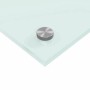 vidaXL Küchenrückwand Weiß 80 x 60 cm Gehärtetes Glas 42018013_8