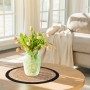 Relaxdays Tischset Wasserhyazinthe Natur Schwarz 4er Set 0,5 cm x 37 cm_3