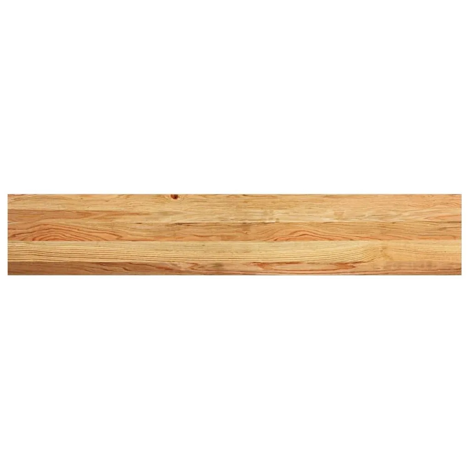 Helle, fein geschliffene Fensterbank aus massivem Eichenholz, 140x30x2 cm, mit natürlicher Maserung.