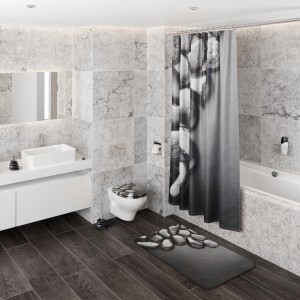 Sanilo WC-Sitz Hot Stones mit Absenkautomatik im modernen Badezimmer.