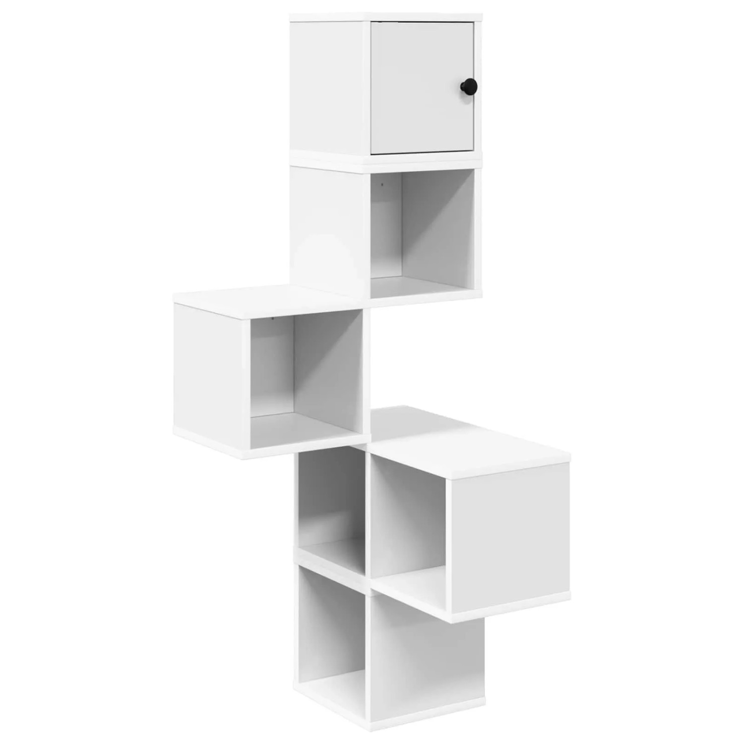vidaXL Wand-Eckregal Weiß 48 x 48 x 120 cm Holzwerkstoff 8012228