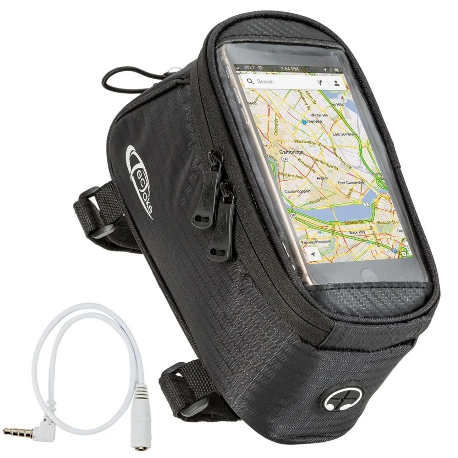 Tectake Fahrradtasche  Mit Rahmenbefestigung Wasserabweisend 20 5 x 10 x 10 5 cm 20 50 x 10 x 10 50 cm Schwarz