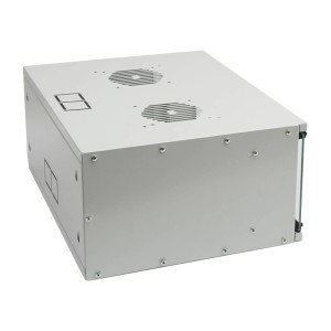 HMF 65704-07 Serverschrank Netzwerkschrank 4HE Unmontiert 19 Zoll Rack Lichtgrau